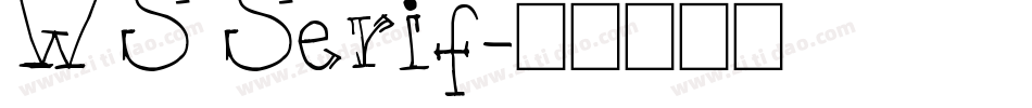 WS Serif字体转换